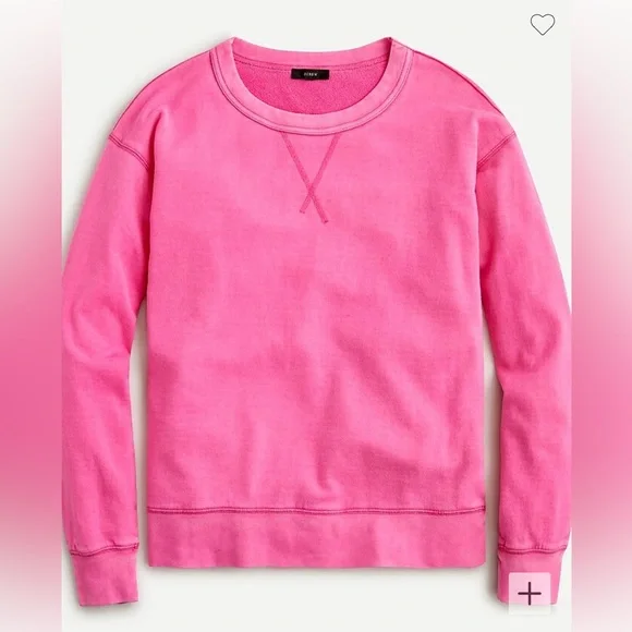 J. Crew Tops Boyfriend Sweatshirt In Magic Rinse Cotton Poshmark